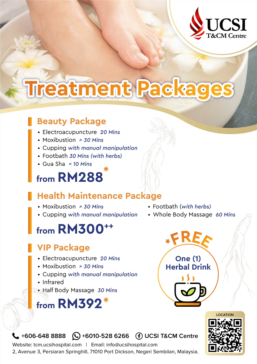 Treatment Packages (Beauty, Health & VIP)
